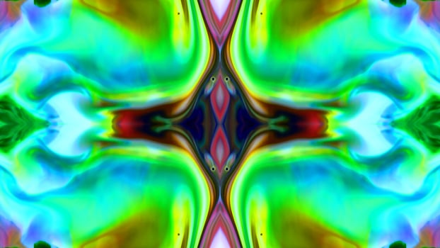 Wonderful Kaleidoscope Backgrounds Created From Colorful Ink Paint Spread photo