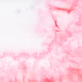 pink pattern dyed on silk fabric photo