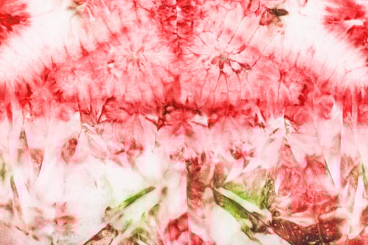 abstract pink and green pattern on batik photo