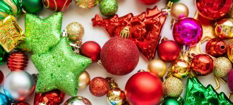 Christmas ball baubles ornament new year background photo