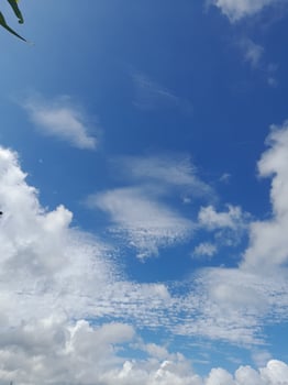 Natural sky beautiful blue and white texture background. photo