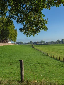 Grieth village at the rhine river photo