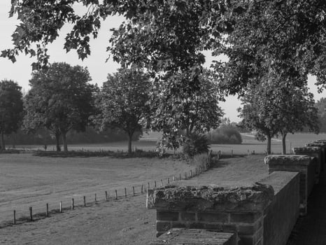the small village of Grieth at the river rhine photo