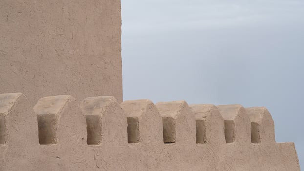 An element of an ancient fortress in Central Asia. Uzbekistan, Bukhara photo