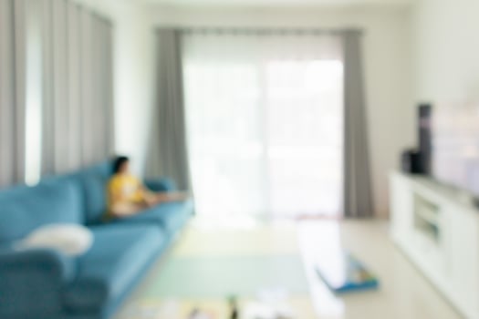 living room interior abstract blurred home background photo
