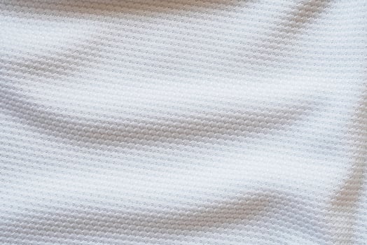 White football jersey clothing fabric texture sports wear background photo
