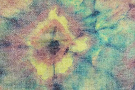 ornament of scarf in Tie-dye batik technique photo