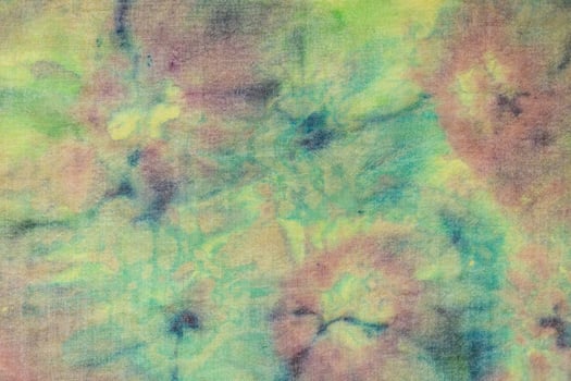detail of colorful cashmere scarf in Tie-dye batik photo