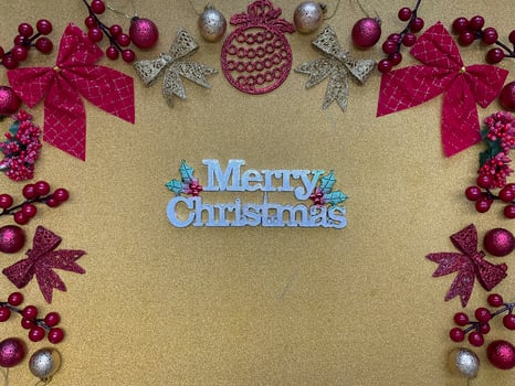 Merry Christmas background copy space photo
