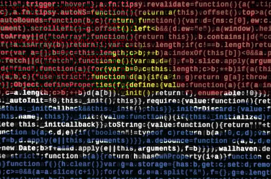 Kiribati flag  is depicted on the screen with the program code. The concept of modern technology and site development photo