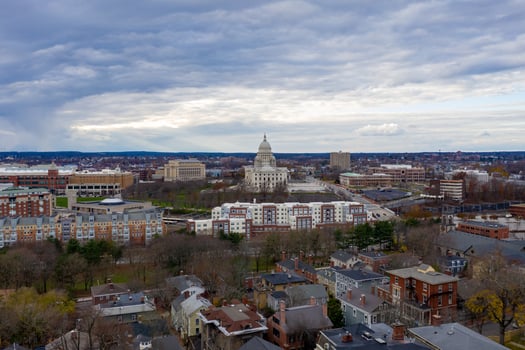 The State Capitol building in downtown Providence, Rhode Island. photo