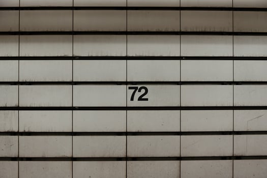 Sign indicating the 72nd Street Subway Station along Second Avenue on the upper east side of Manhattan New York City photo