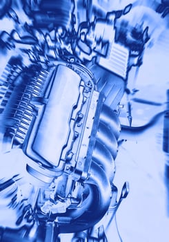Power of car engine photo