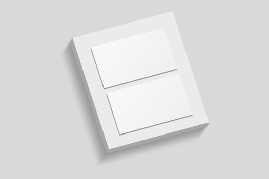 Realistic blank business card illustration for mockup. 3D Render. photo