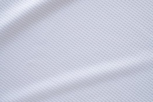 White sports clothing fabric football shirt jersey texture abstract background photo