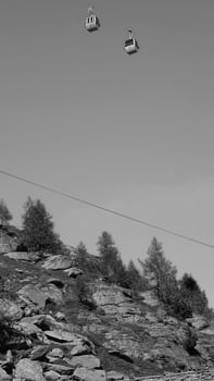 hiking in the swiss alps photo
