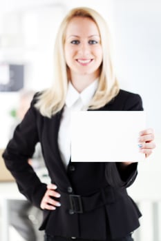 Business woman view photo