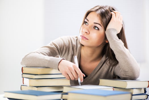 Student Girl Thinking photo
