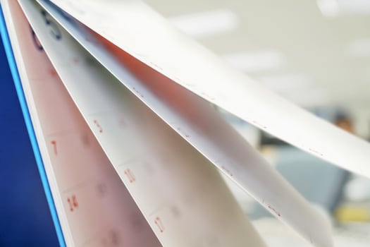 Calendar page flipping sheet close up on office table interior background business schedule planning appointment meeting concept photo