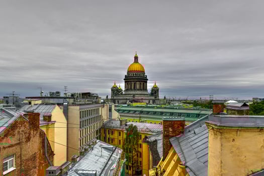 St Isaac Cathedral in Saint Petersburg, Russia. It is the biggest christian orthodox church in the world photo