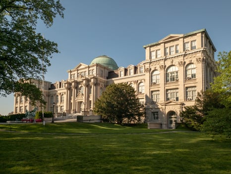 The Mertz Library in the New York Botanical Garden in Bronx, New York. photo