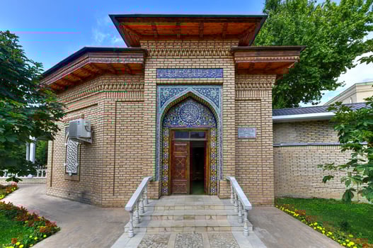 Shayhantaur Memorial Complex in Tashkent, Uzbekistan. The Mausoleum of Sheikh Hovendi at-Tahur is an architectural monument in Tashkent, Uzbekistan. photo