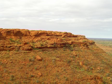 Panoramic view of Kings Canyon, Central Australia, Northern Territory, Australia photo