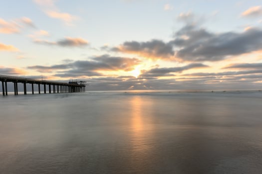Ellen Browning Scripps Memorial Pier in La Jolla, California, USA. photo