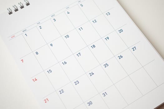 calendar page date background business planning appointment meeting concept photo