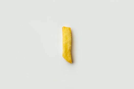 French fries on white background photo
