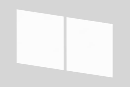 Window shadow drop on white wall background photo