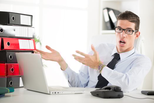 Worried Businessman view photo