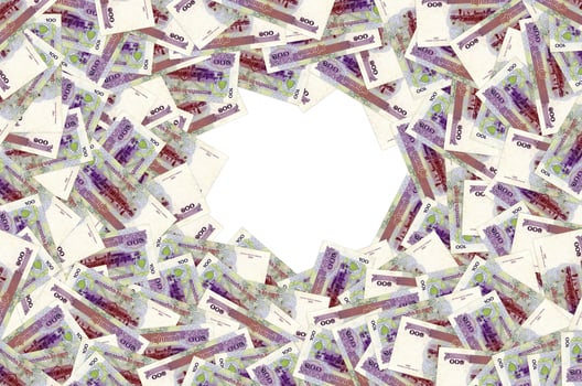 Pattern of 100 Cambodian riels banknote is national currency of Cambodia photo