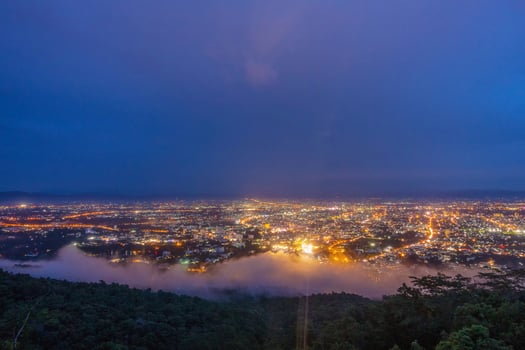 Landscape of Chiang mai cityscape. photo