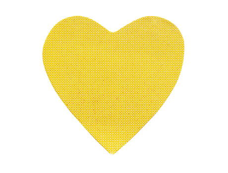 heart shape sticker isolated on white background photo