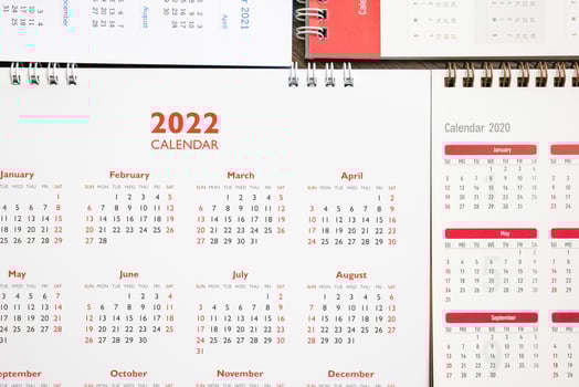 2022 calendar page background business planning appointment meeting concept photo