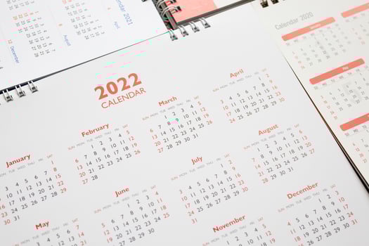 2022 calendar page background business planning appointment meeting concept photo