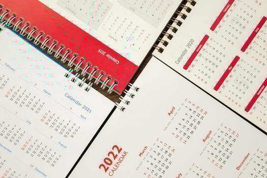 2022 calendar page background business planning appointment meeting concept photo