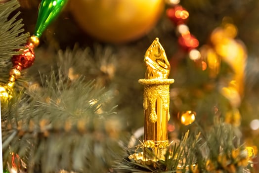 Christmas background of a Christmas tree decorated with Christmas toys. Winter holidays. New Year. photo