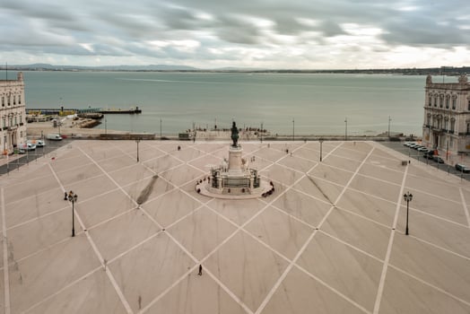 Commerce Square in Lisbon, Portugal photo