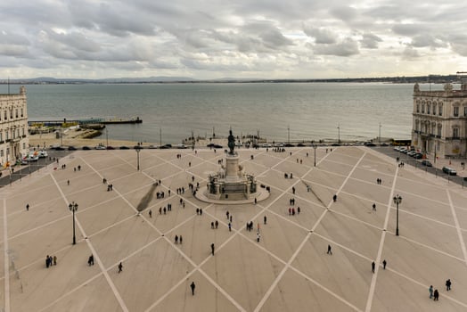 Commerce Square in Lisbon, Portugal photo