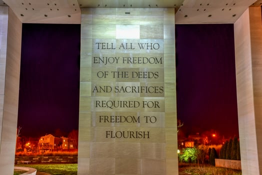 The Virginia War Memorial built in 1955 was originally designed as a World War II and Korean War Memorial for Virginians who had made the ultimate sacrifice in battle photo