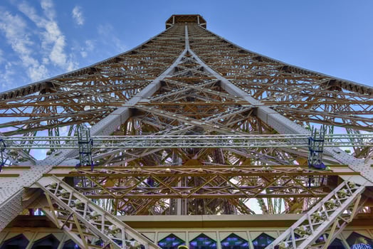 The iconic Eiffel Tower in Paris, France. photo