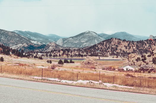 Mountains in the Autumn photo