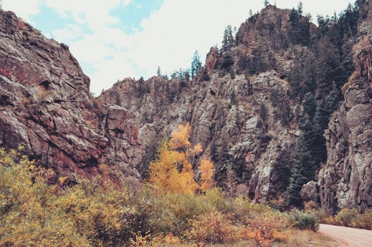 Mountains in the Autumn photo