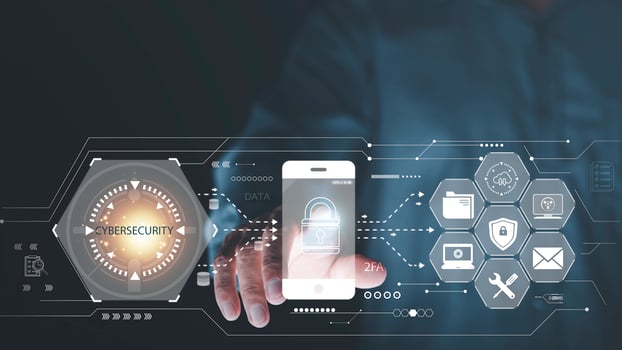 digital security unlock or encryption concept,secure login authorization,internet security,protection against cyber threats,Secure storage through cloud computing,businessman touching icon photo