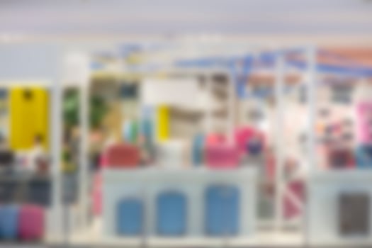 Blurred images in department stores after less crowded coronavirus photo
