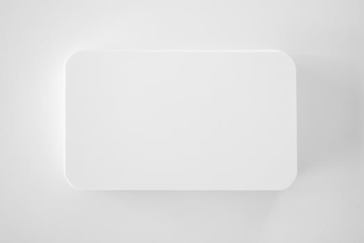 Mockup white business card on white background photo