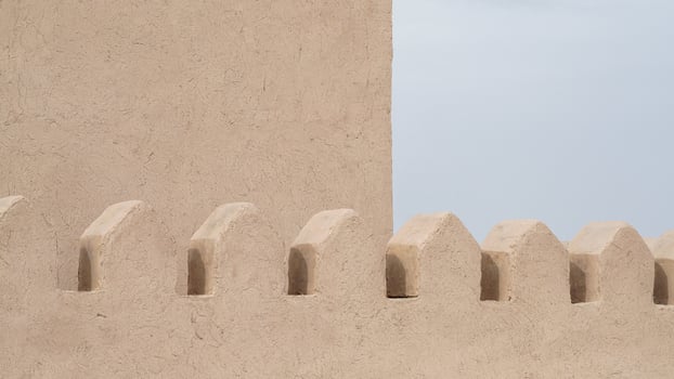 An element of an ancient fortress in Central Asia. Uzbekistan, Bukhara photo