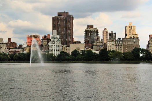 A Panoramic view of New York city in the USA photo